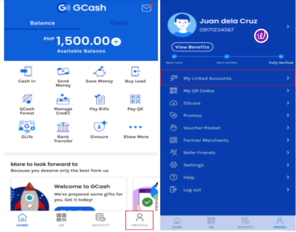 how to link gcash and mastercard