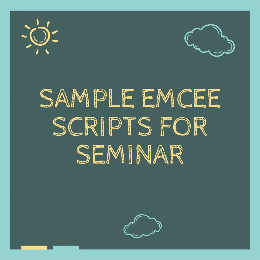 A Guide To Emcee (Master Of Ceremony) Scripts: Seminars. Conferences Types,  Samples, And Templates + Opening Lines – Tesda Courses